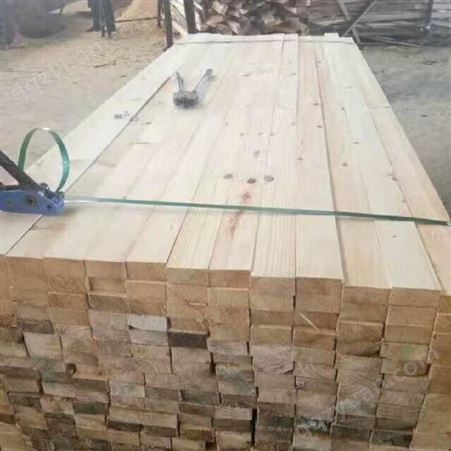 呈果木业4米白松方木木方建筑木方工地方木直供