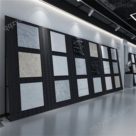 瓷砖专用 冲孔黑色展示挂板 2040长方孔 大理石砖展示专用板