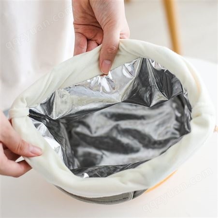 保温包个性韩版防水多功能带饭包铝箔保温袋手提加厚饭袋