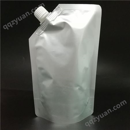 批发纯铝无印刷自立吸嘴袋 液体粉末塑料包装袋 食品级 防渗漏遮光 厂家定制