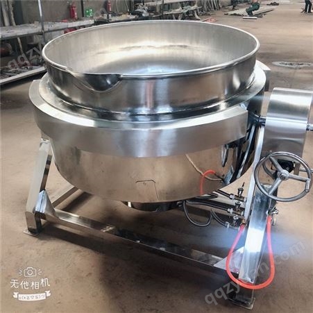 gy-50L-1000L电加热蒸汽夹层锅商用 大容量夹层锅 不锈钢搅拌式蒸煮锅