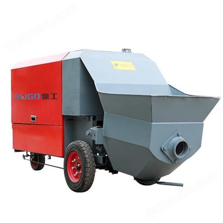 儒工机械 电动行走混凝土输泵 细石砂浆输送泵 混凝土输送泵