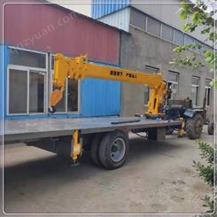集装箱运输用拖拉机平板运输吊车 8吨16米拖拉机运输吊车价格