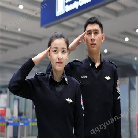 09CA春季上海浦东国际机场安检服羊毛衫  全澳毛提供检测报告