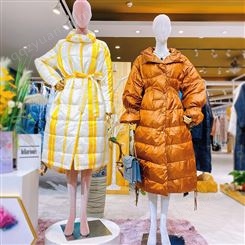 江南布衣2021冬季新款羽绒服尾货外套品牌女装四季青批发货源