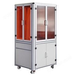 移动工作机柜 铝型材工作机柜 亚克力工作机柜