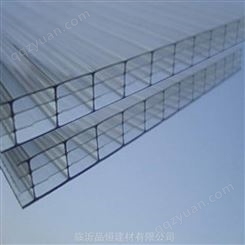 品恒佛山10mm透明pc四层阳光板pc插接板蜂窝阳光板温室pc透明阳光板厂家