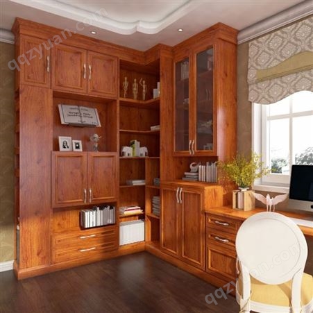 家用书柜定制 房间全铝书柜 书房办公室文件书架 收纳空间改造