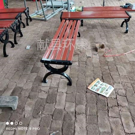 定制批发 环康公园座椅 园林街道塑木平凳 路边休息凳 现货供应