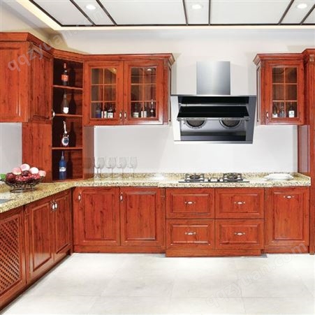 百和美定制欧式全铝橱柜 红橡铝橱柜门板 防火防水厨房厨柜门板