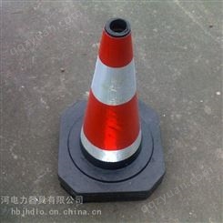 橡胶反光圆筒路锥 路障锥形安全警示路锥可定制