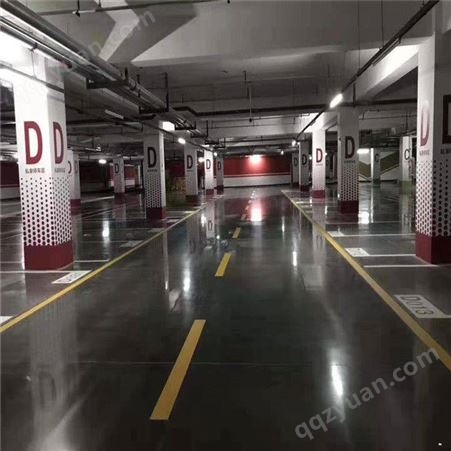 停车场划线工程 地下室划线厂家 地下停车场划线