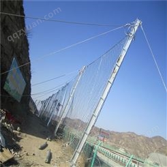 春泉锚杆固定  被动防落石防护网  山区公路钢丝绳网 400mm