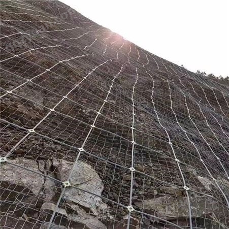 镀锌环形边坡防护网 贵州主动防护网 云南山体滑坡护坡网