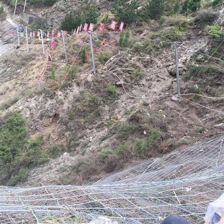 镀锌环形边坡防护网 贵州主动防护网 云南山体滑坡护坡网
