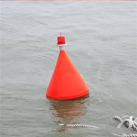 天蔚PE锥形内河警示浮鼓 直径700900塑料警戒浮标 警戒线浮漂