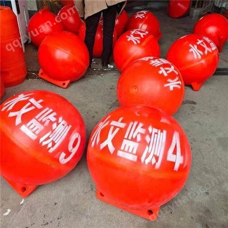 天蔚海上景区塑料警示尼龙绳串联警戒线浮球直径400mm浮球排