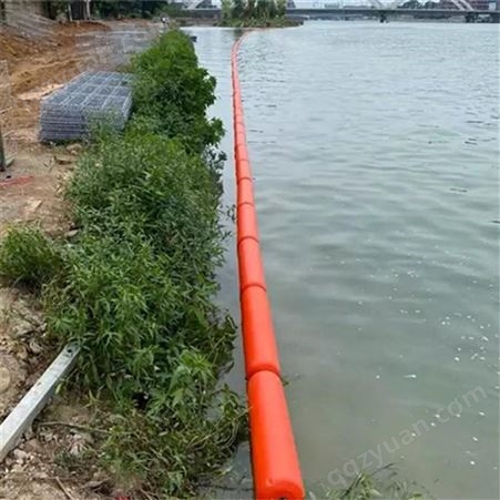 天蔚水上一体式挂网拦污浮筒直径4001000 河道治理聚乙烯浮排