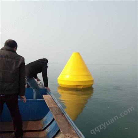 天蔚深水危险区警示浮标聚乙烯材质700900mm塑料锥形浮漂
