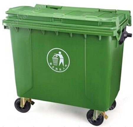博新批发直销660L全新聚乙烯料垃圾车 大容量塑料垃圾车生产 塑料环卫垃圾桶LJT-660LA