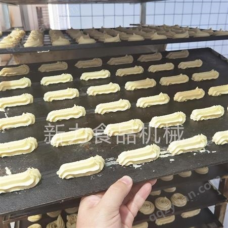 曲奇机 曲奇饼干机 核桃饼干生产线设备全自动加工 新力定制食品机械