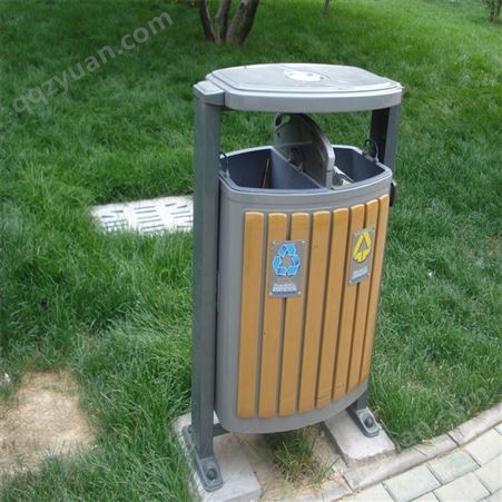 脚踏分类垃圾桶  镀锌板垃圾桶  街道分类垃圾桶 两分类垃圾桶