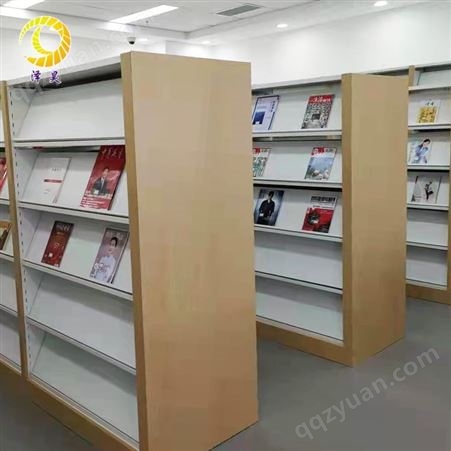 家用置物架书店单双面图书架钢木书籍架定制