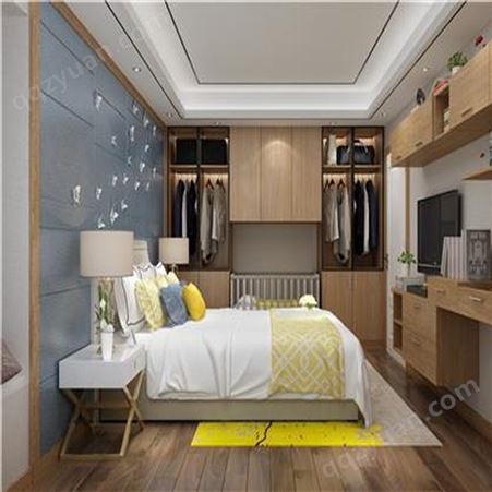 欧式简约衣柜 经济型卧室衣柜组装 鸿森木系统