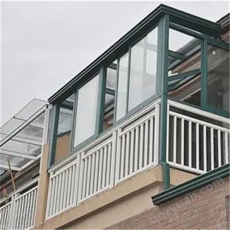 屋顶花园阳光房 建筑铝合金型材 屋顶隔热隔音 支持定制