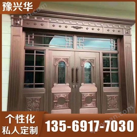 福建铜门价格 玻璃铜门  