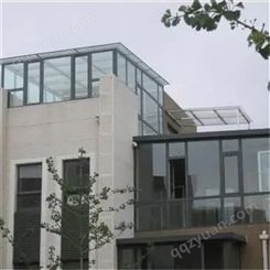屋顶花园阳光房 建筑铝合金型材 屋顶隔热隔音 支持定制