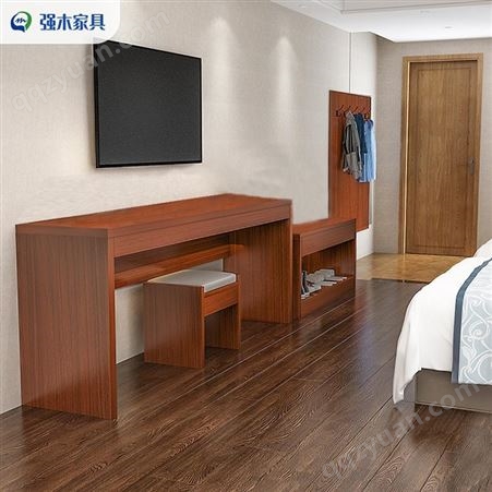 重庆电视柜定制 实木颗粒板 经久耐用防污防潮 就选强木家具