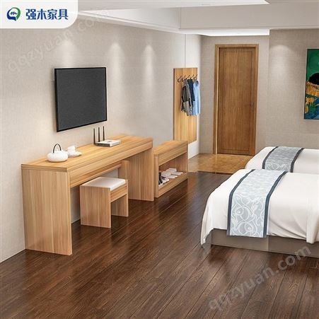 重庆电视柜定制 实木颗粒板 经久耐用防污防潮 就选强木家具