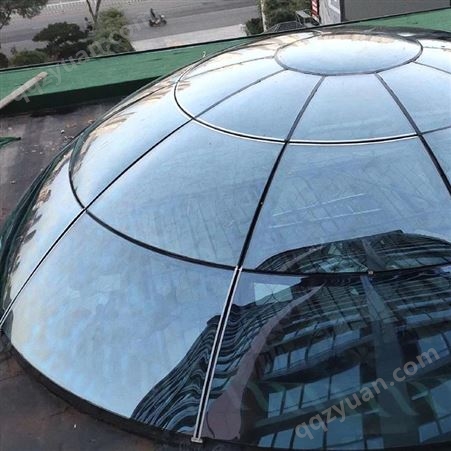 穹顶玻璃 曲面玻璃 球形玻璃定制加工 阳光房采光顶