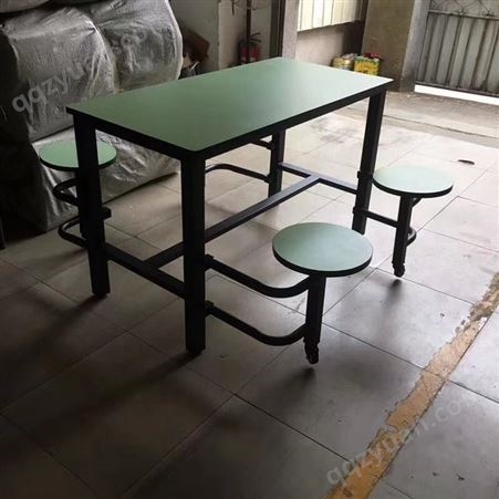 广东厂家批发供应防火板台板可移动脚架四人位饭堂餐厅餐桌椅